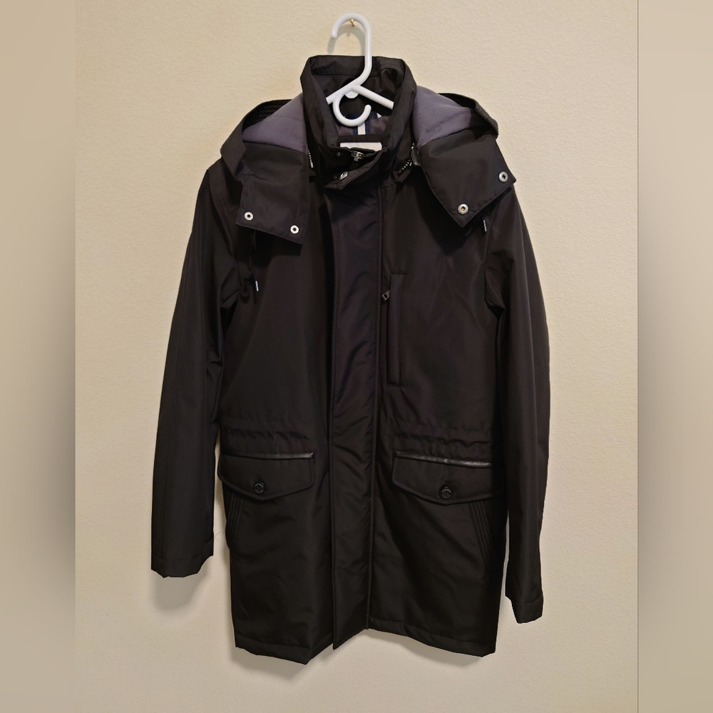 Cole Haan Signature Men's Bonded Nylon Car Coat Jacket Men Size Small